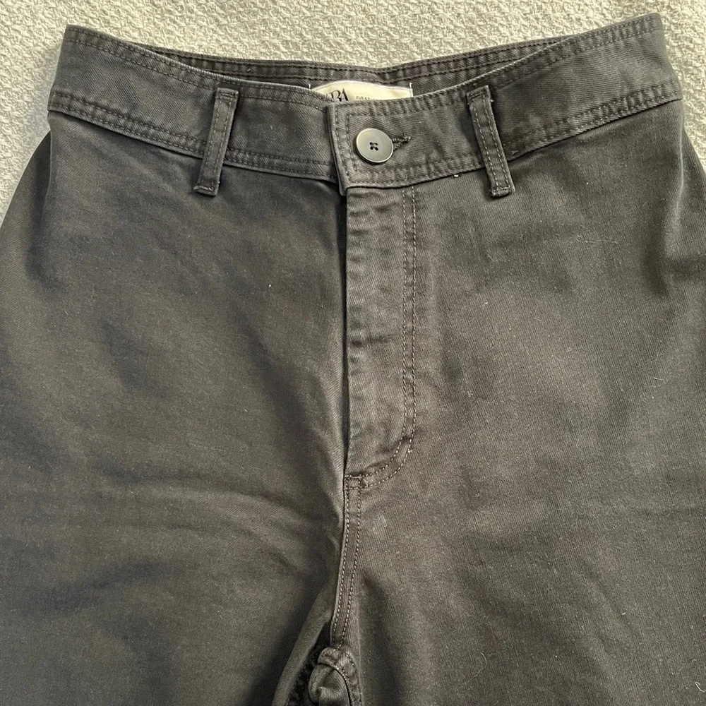 NWOT Zara Black Wide Leg Pants - Picture 3 of 6